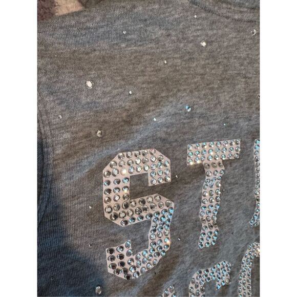 VS pink Full zip up hoodie hooded sweatshirt og y2k vintage bling style icon - Picture 8 of 13